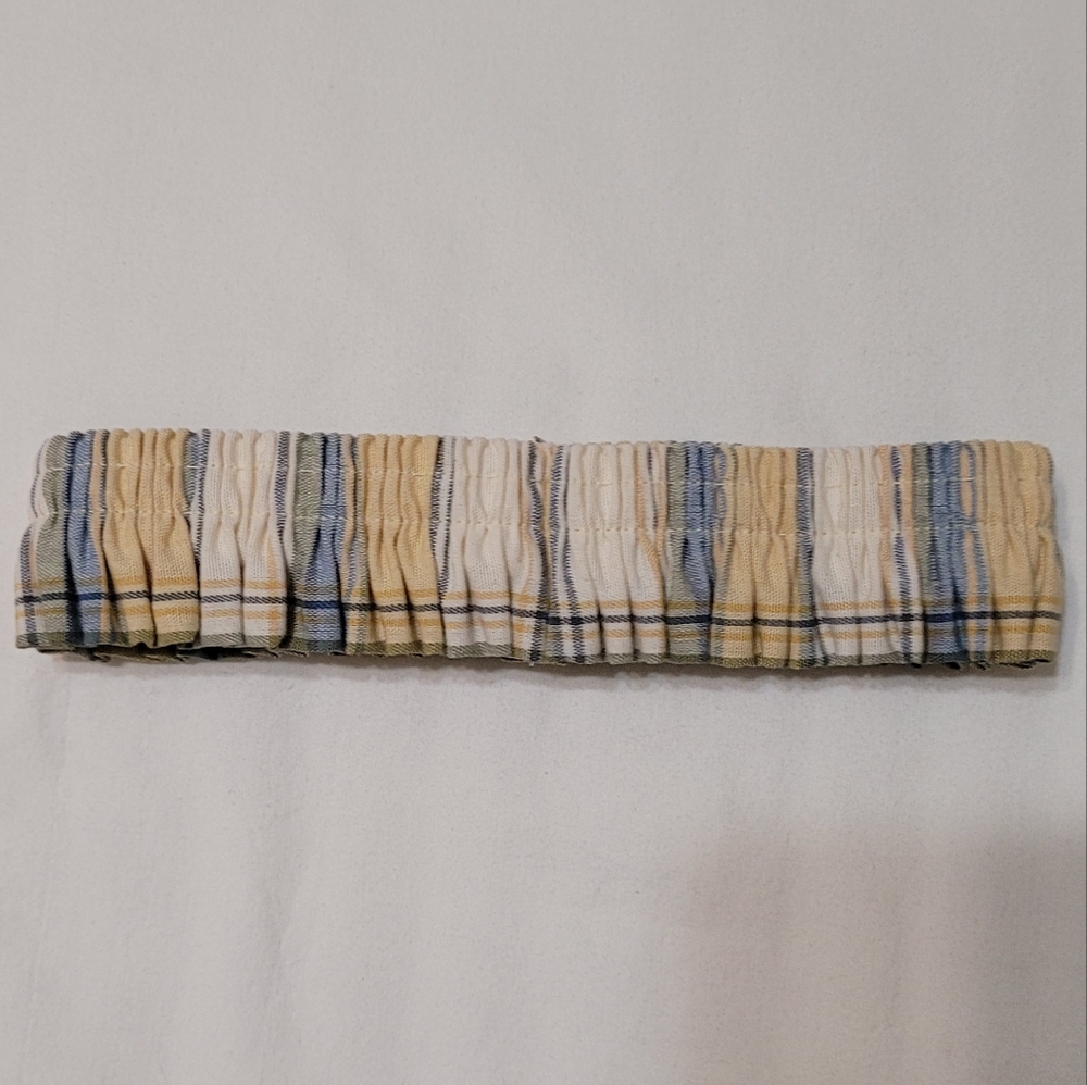 🛍 (3 For $10) Longaberger Basket Garter, Sz S, Cornflower Plaid, New Condition